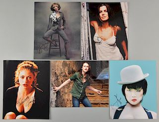 Hollywood Actress Autographs: 5 signed publicity photographs, signatures including; Kirsten Stewart, Rachel McAdams, Sandra B