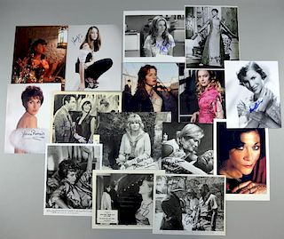 British Actress Autographs: 15 signed publicity photographs, signatures including; Kate Winslet, Sophia Myles, Emily Watson, 