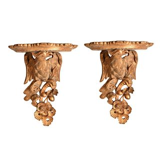 Pair of Neoclassical Style Wall Brackets