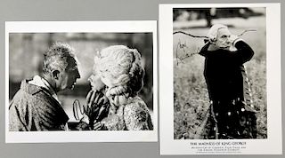 The Madness of King George (1994): Two autographed publicity stills, one signed by Nigel Hawthorne the other by Helen Mirren,