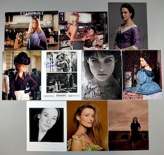 British Actress Autographs: 10 signed publicity photographs, signatures including; Sienna Miller, Romala Garai, Gemma Arterto