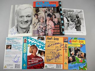 British Comedy Autographs: 12 autographs, signatures including; Victoria Wood, Julie Walters, John Inman, Are You Being Serve