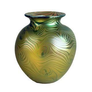 Orient and Flume Art Glass Vase