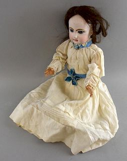 French bisque head doll on composite body 47cm