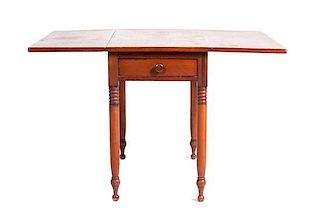 An American Drop Leaf Table, Height 29 x width 36 x depth 20 inches.