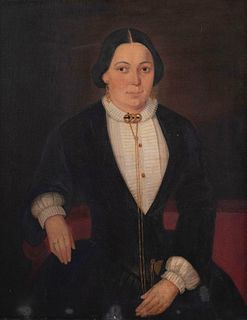 PORTRAIT OF A LADY (AMERICAN SCHOOL, 19TH C.)