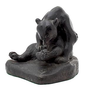 * A Bronze Animalier Figure, James Lippit Clarke (American, 1883-1969), Height 7 1/8 inches.