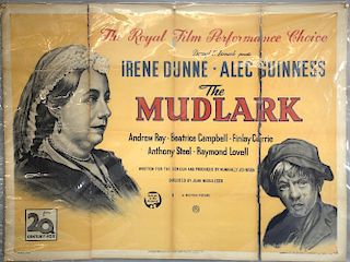 The Mudlark (1950) British Quad film poster, starring Irene Dunne & Alec Guinness, 20th Century Fox, folded, 30 x 40 inches