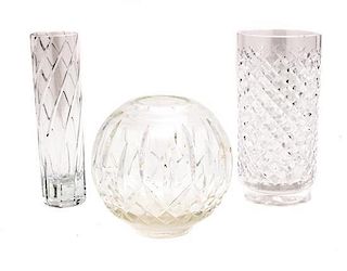 Two Waterford Glass Vases, Height of tallest 8 inches.