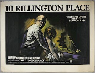 Three British Quad film posters including 10 Rillington Place, When Eight Bells Toll & Smokey & The Bandit Ride Again, folded
