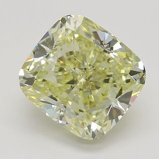 3.01 ct, Natural Fancy Yellow Even Color, SI1, Cushion cut Diamond (GIA Graded), Appraised Value: $56,500 