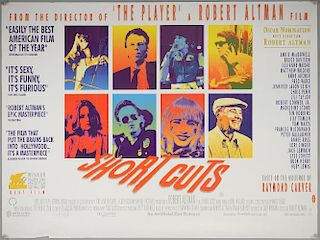 Short Cuts (1993) British Quad film poster, directed by Robert Altman, Artificial Eye, rolled, 30 x 40 inches