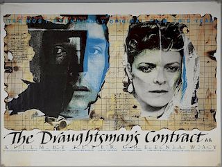 The Draughtman's Contract (1982) British Quad film poster, directed by Peter Greenaway, BFI, rolled, 30 x 40 inches
