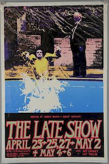 The Late Show poster, directed by Robert Benton & Robert Altman, Arts Lab, 20 x 30 inches