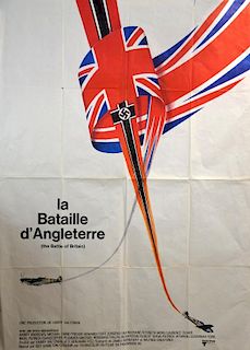 Battle of Britain (1969) French Grande film poster, United Artists, folded, 47 x 63 inches