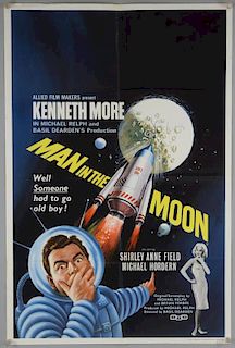 Man In The Moon (1960) UK Double Crown film poster, Allied Film Makes, folded, 20 x 30 inches