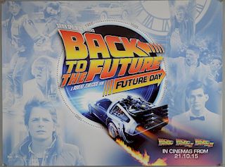Back To The Future (2015) British Quad film poster, 30th Anniversary, Universal, rolled, 30 x 40 inches