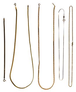 18k Yellow Gold Necklace and Bracelet Assortment