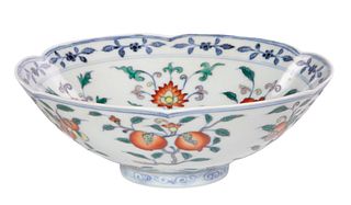 Chinese Doucai Glazed Porcelain Bowl