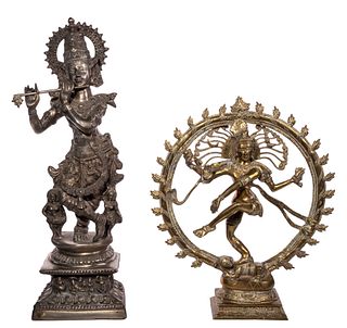 Indian Copper Alloy Hindu Deity Sculptures