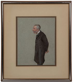Style of (Sir) Leslie Matthew Ward (British, 1851-1922) Gouache on Paper