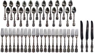 Whiting Manufacturing Co. 'Louis XV' Sterling Silver Partial Flatware Service