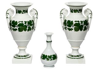 Meissen Porcelain Urn and Vase Assortment