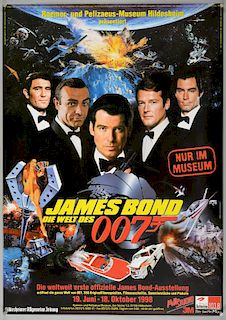 James Bond Hildesheim Exhibition (1998) Original German exhibition poster (main design) for the James Bond exhibition at the 