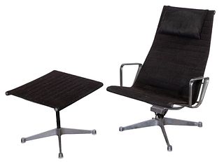 Eames for Herman Miller '123 Chair and Ottoman' Set