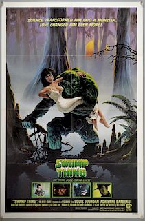 Swamp Thing (1982) One Sheet film poster, written & directed by Wes Craven, Embassy Pictures, folded, 27 x 41 inches