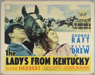 Three US Half Sheet film posters for Cry of The City, The Lady's From Kentucky & Stolen Heaven, rolled, 20 x 28 inches (3)
