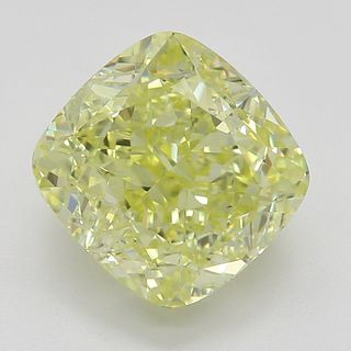 2.00 ct, Natural Fancy Yellow Even Color, VVS1, Cushion cut Diamond (GIA Graded), Appraised Value: $46,700 