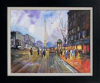 Michael Schofield hand embellished on canvas Paris