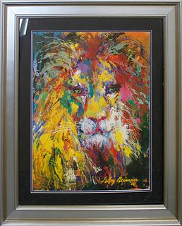 The Lion Original Lithograph Hand signed by Le Roy Neiman