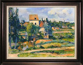 Cezanne Limited Edition after Cezanne The Mill on Couleuvre on canvas