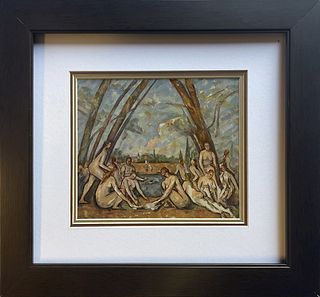Paul Cezanne color plate lithograph from 1972 after Cezanne