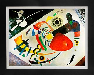 Red Spot  Limited Edition on canvas after Wassily Kandinsky