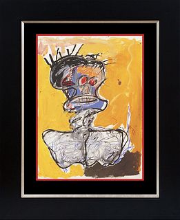 Jean- Michel Basquiat Lithograph after Basquiat from 1986