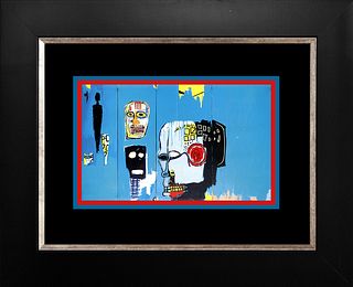 Jean -Michel Basquiat Color Plate Lithograph after Basquiat From 1991 after Basquiat