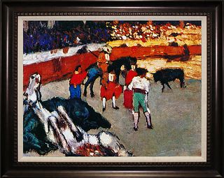 Bullfighting and The Crowd Pablo after Pablo Picasso Limited Edition