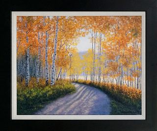 Limited Edition hand embellished  on canvas by Robert Copple