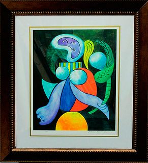 Woman and Flower Limited Edition after Pablo Picasso Collection Domain Picasso
