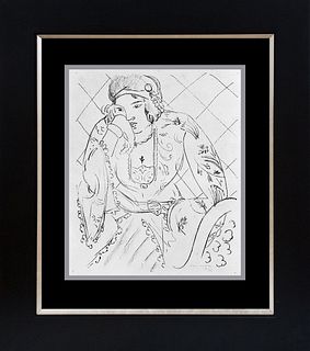 Henri Matisse Lithograph after Matiise Odalisque  from 1968  Sitting under the Stars