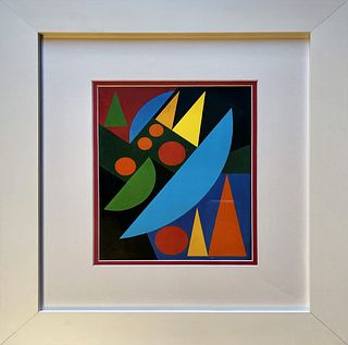 Auguste Herbin color plate lithograph after Herbin