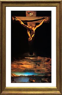 Salvador Dali-Limited Lithograph-Christ St.John on the cross after Dali