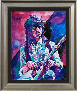 Keith Richards Original on canvas by David Lloyd Glover