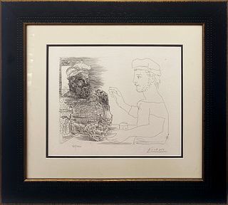 Pablo Picasso lithograph limited edition with museum stamp