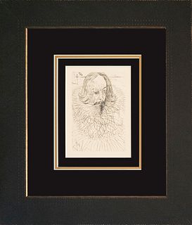 Salvador Dali etching after Dali from 1972