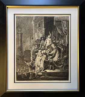 Rembrandt Etching from the original copper plates restored by Armond Durand 