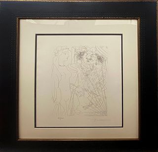 Pablo Picasso lithograph limited edition with museum stamp